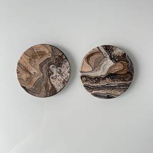 Ensemble de dessous-de-verre en onyx zébré, dessous-de-verre en pierre naturelle de luxe pour la décoration de table - Product Image 2