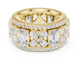 Joya Anillo de oro de 18 quilates con patrón grabado - Product Image 5