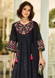 Eid Collection Meilleur Tissu Vêtements Ethniques Lourd Faux Georgette Salwar Kameez Avec Broderie Séquence Travail Femmes Mode - Product Image 6