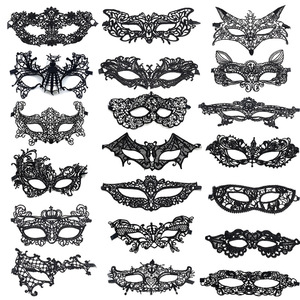 Carnaval Half Face Festival de Halloween Venetian Eyemask Sexy Lace Party Mask Masquerade Carnival Costume para mujeres - Product Image 2