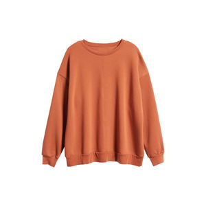 Sudadera de cuello redondo para mujer de gran tamaño con nuevo diseño, sudaderas lisas para mujer, Jersey/suéter holgado a la moda - Product Image 6