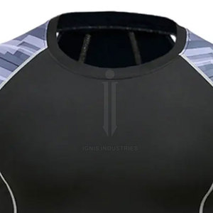 Diseña tu propio logotipo personalizado de manga larga Servicio OEM Mangas completas Rash Guards - Product Image 4