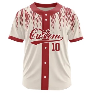 Camiseta de béisbol con botones personalizados, uniforme de béisbol con número y nombre del equipo, ropa deportiva de Hip Hop, camiseta para hombres/mujeres/niños - Product Image 1