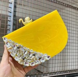 Haute qualité bohème dame sac à main meilleure agate pochette résine fini XL perle mariage fête pour anniversaire conception mode - Product Image 3