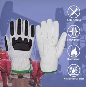 Men's Women's Heavy Duty Winter Work <b>Gloves</b> <b>Touchscreen</b> Technology Synthetic Leather Palm Cut Resistant Warm Hand Safety for - Product Image 4