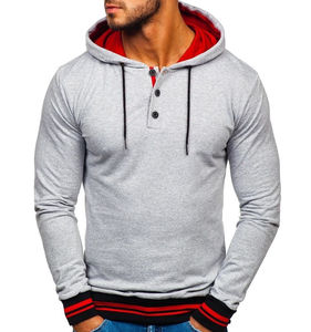 Hiver 350 GSM Hommes Oversized Thick Fleece Hoodies 100% Cotton Heavy Weight New Embroidered Print Pattern Polyester/Cotton - Product Image 1