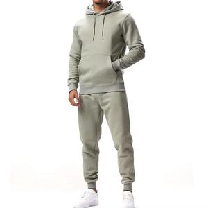 Vente en gros OEM survêtement en coton et polyester épais ensemble de jogging à capuche impression personnalisée logo hommes ensemble de sweat à capuche épais pour hommes - Product Image 1