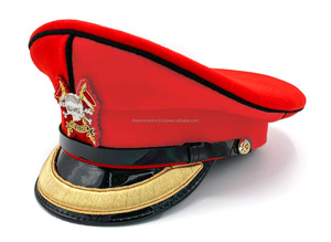 Gorras Blancas Personalizadas con Insignia de Bullion, Sombreros de Uniforme de Lujo, Corona Estructurada de Alta Calidad, Fabricante con Suministro al por Mayor - Product Image 6