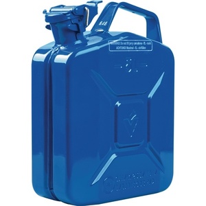 Bidón de Combustible Azul Señalizador RAL 5005 de 5L, Lámina de Acero de 0.9mm, L230xW120xH310mm, Equipo de Seguridad y Supervivencia-VALPRO - Product Image 1