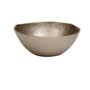 Bol en métal de qualité exclusive Nouveau design moderne bol de service de restauration rapide en métal fait à la main pour la vaisselle de mariage ou la cuisine - Product Image 1
