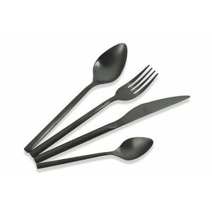 ชุดช้อนส้อมโบราณสีดำหรูหราสไตล์วินเทจเครื่องใช้บนโต๊ะอาหารสแตนเลสสำหรับรับประทานอาหารใช้ในบ้านและใช้ในร้านกาแฟจากอินเดีย - Product Image 6