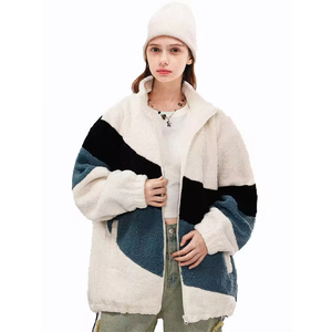 แจ็กเก็ตขนแกะเชอร์ปาสำหรับผู้ชายดีไซน์คมชัดด้านหน้ามีซิปอบอุ่นเหมาะสำหรับถนนฤดูหนาวตอนเช้าเย็นและสไตล์การเดินทาง - Product Image 2