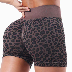 Elastic Quick-Drying Seamless Yoga Shorts Casual Shorts with Solid Pattern leggings, Seamless, High Waist - Product Image 5