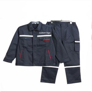 Ropa de Trabajo de Verano Antiestática de Poliéster y Algodón, Ropa de Trabajo de Manga Larga con Banda Reflectante, Traje de Overol para Petroquímica - Product Image 4