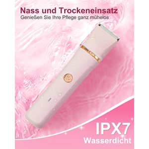 Depiladora Eléctrica 3 en 1 Recargable para Mujer, con Doble Cuchilla, Resistente al Agua IPX7, para Rostro, Piernas y Área del Bikini, Herramienta de Depilación Lavable - Product Image 4