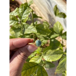 Modern Fashionable <b>925</b> <b>Silver</b> <b>Ring</b> with Natural Emerald 18K Plating 100% Inlaid Geometric Shape Engagement <b>Ring</b> Jewelry - Product Image 2