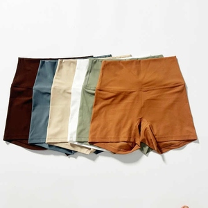 Pantalones cortos de Yoga personalizados para mujer, fabricación de Pakistán, ropa de gimnasio sin costuras para mujer, mallas de entrenamiento, pantalones cortos de Yoga 2025 - Product Image 2