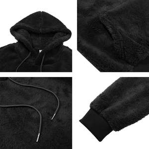 Sweat à capuche polaire personnalisable de haute qualité pour hommes hiver coton matériel vente entière sweats à capuche en polaire pour hommes 100% coton - Product Image 6