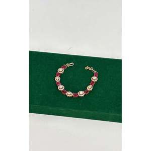 NOVAMART Fine <b>Ruby</b> Radiance Moissanite <b>Bracelet</b> Elegant and Radiant Bangle Jewelry Wholesale Export - Product Image 2