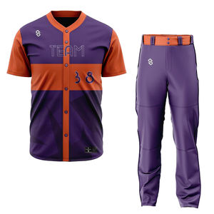 2025เสื้อเบสบอลผ้าโพลีเอสเตอร์100% พิมพ์ซับลิเมชันชุดเสื้อกีฬาเล่นซอฟต์บอล - Product Image 6