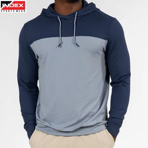 Sudadera con Capucha para Hombre INDEX SPORTS WEAR, Diseño Color Block, Secado Rápido, Tejido de Punto, Corte Regular, Informal, Otoño, Manga Larga - Product Image 1