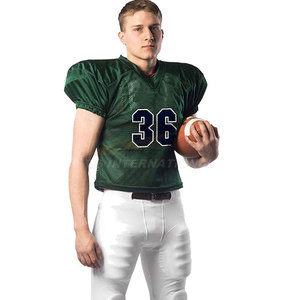 Uniformes de fútbol americano personalizables, equipos únicos, manga corta, tela transpirable, de talla grande, uniformes deportivos de rendimiento - Product Image 1