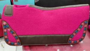 Premium Horse Western Saddle Pad Almohadilla de sillín de fieltro portátil y Premium para caballo en trabajo de cuero Almohadilla de sillín de fieltro de diseño clásico - Product Image 6