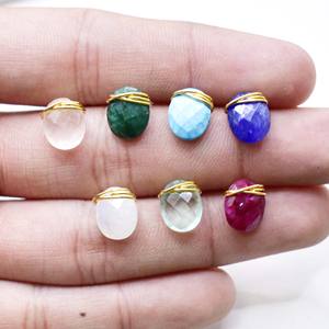 Peridot Quartz <b>Handmade</b> Stud <b>Earrings</b> Oval Gemstone Wire Wrapped <b>Earrings</b> for Women - Product Image 6