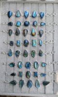 Bracelets jonc unisexes en pierres précieuses naturelles mélangées, vente en gros, cadeau, bijoux en cristal de qualité supérieure, bracelets à chaîne en vrac