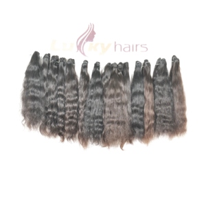 Extensiones de cabello humano vietnamita natural alineado con cutícula 100% al por mayor mechones de pelo indio - Product Image 4