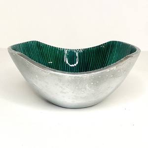 ถ้วยชามอลูมิเนียมทำมืออินเดียพร้อมนกแสนรักบนโต๊ะรับประทานอาหารใช้ในเชิงพาณิชย์ของตกแต่งชิ้นกลาง - Product Image 6