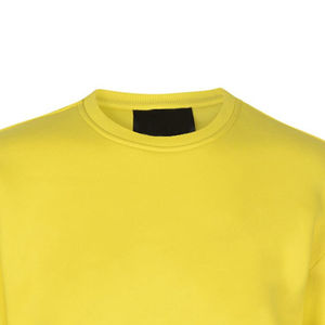 Sudadera Amarilla para Hombre, Cuello Redondo, Suave, Cálida, Ligera, Informal, Color Sólido, Prenda Superior de Moda - Product Image 3