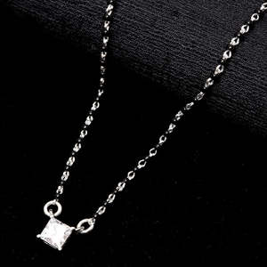 NOVAMART Fine Pure Silver Mangalsutra Necklace Geometric Pattern Gold Beads Strands Religious Wedding Gift for <b>Wife</b> Featuring Di - Product Image 2