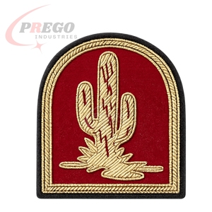 Parche de Logotipo Personalizado con Hilo Dorado, Personaliza tus Propios Insignias Bordadas a Mano con Hilo Metálico, Parches Bordados a Mano de Alta Calidad - Product Image 5