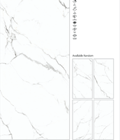 Elégant abat-jour blanc romain 800x1600mm porcelaine grande dalle carreaux 9mm d'épaisseur avec surface polie meilleur produit de qualité