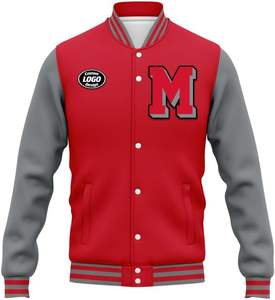 แจ็กเก็ตทีมที่มีคุณภาพสูงออกแบบได้ตามต้องการพร้อมชื่อหมายเลขและโลโก้ทีม - Product Image 3