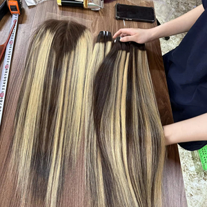 2024 vente en gros couleur os faisceaux droits brut cheveux humains vietnamiens pour les femmes noires modèle féminin 1 - Product Image 1