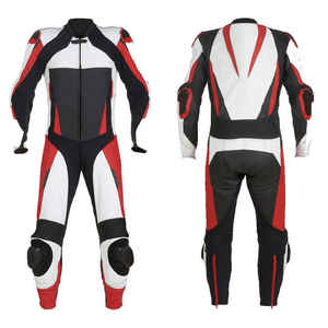 Traje de Motocicleta de Cuero, Ropa de Protección de Alta Calidad para Carreras de Motociclismo, Chaquetas de Motocicleta de Cuero Genuino - Product Image 4