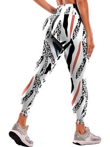 Leggings de yoga sublimés pour femmes en gros personnalisés, taille haute, motif uni, pantalon de sport, fitness, entraînement - Product Image 2