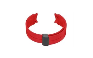 GL001 Red Unisex Galaxy Durable Breathable Sport <b>Watch</b> Band Adjustable Waterproof Silicone 20-22 Stainless Steel Magnetic Buckle - Product Image 3