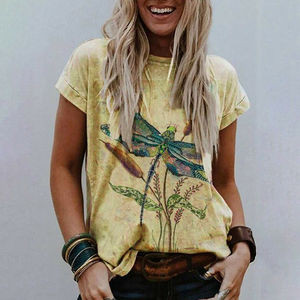 เสื้อยืดแฟชั่นสำหรับผู้หญิงขายส่งคุณภาพสูงแบบกำหนดเองสวมใส่สบายน้ำหนักเบาเหมาะสำหรับลุคลำลองหรือแอคทีฟ - Product Image 6