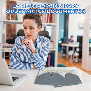 Cartella Organizzatrice A4 con Divisori Colorati Impermeabili e Antipolvere, Accessori per Cartelle Portadocumenti - Product Image 6