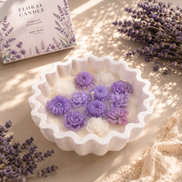Luxe huisdecoratie op maat gemaakte Valentijnsdag cadeau Moederdag Vrouwendag bloemen gevormde aroma gipsen houder geurende sojawas kaars
