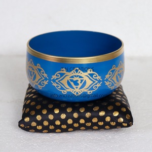 Cuenco Tibetano de Aleación Azul de Alta Calidad, Hecho a Mano por el Fabricante, con Impresión Offset, Marca ZNC - Product Image 4