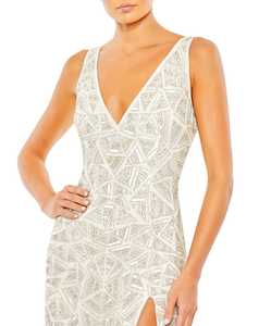 Vestido de Noche Largo de Satén Vintage de Lujo, sin Tirantes, con Cristales y Perlas, Estilo A-Line, para Mujer - Product Image 1