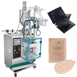 CE certified automatic 3ml 5ml foundation small sample liquid sachet pouch packing machine for cosmetic liquid packaging