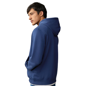 Sudadera con Capucha Azul para Hombre al por Mayor, de Algodón y Felpa, Cálida, Informal, Lisa, con Capucha, Manga Larga, Estilo Urbano, Color Sólido, Personalizable - Product Image 5