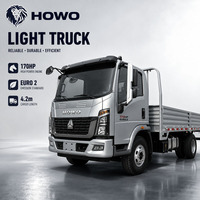 Camion de livraison Sinotruk Howo durable et personnalisable, camion de fret de 170 CV pour le transport de matériaux de construction sur de courtes distances