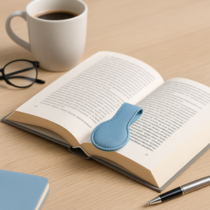 Marque-page personnalisé Minnet MB1554 en cuir PU pliable magnétique gravable au laser, motif vierge pour décoration de mariage et cadeau - Product Image 3