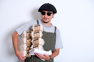 เสื้อยืดซักได้สำหรับผู้ชายสไตล์ญี่ปุ่นมีกระเป๋าฟรีไซส์ - Product Image 3